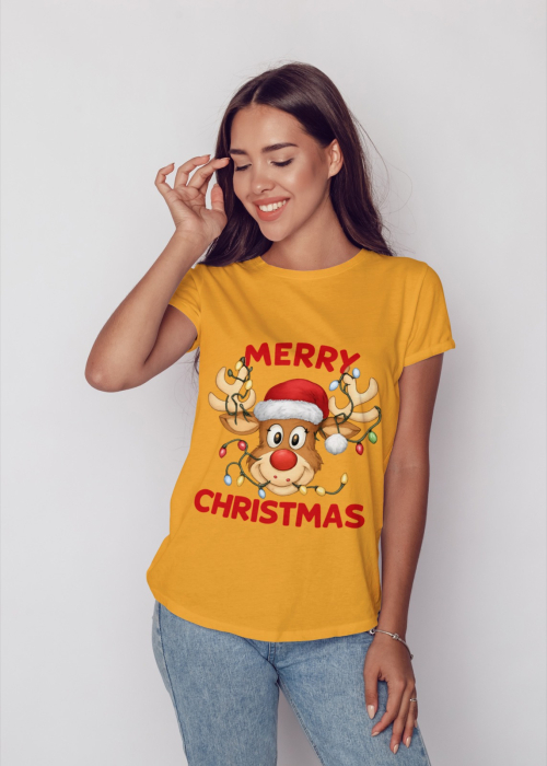 Tricou unisex 100% bumbac Colectia Christmas, sarbatori de Craciun [1]