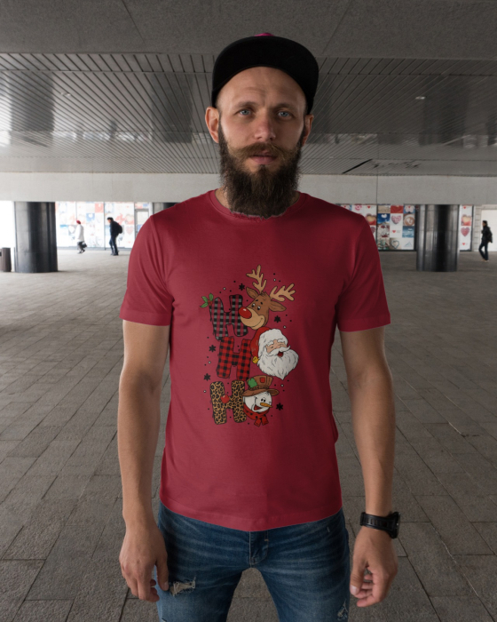 Tricou unisex 100% bumbac Colectia Christmas, sarbatori de Craciun [1]