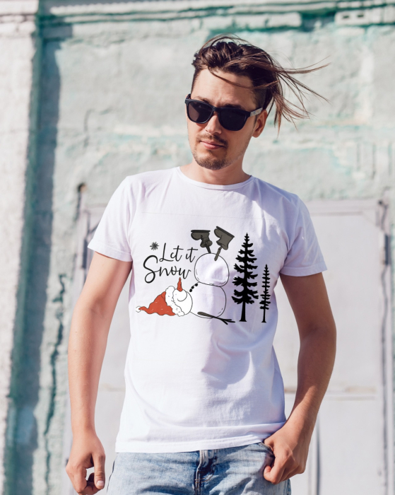 Tricou unisex 100% bumbac Colectia Christmas, sarbatori de Craciun [1]