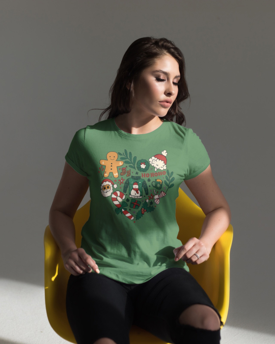 Tricou unisex 100% bumbac Colectia Christmas, sarbatori de Craciun [1]