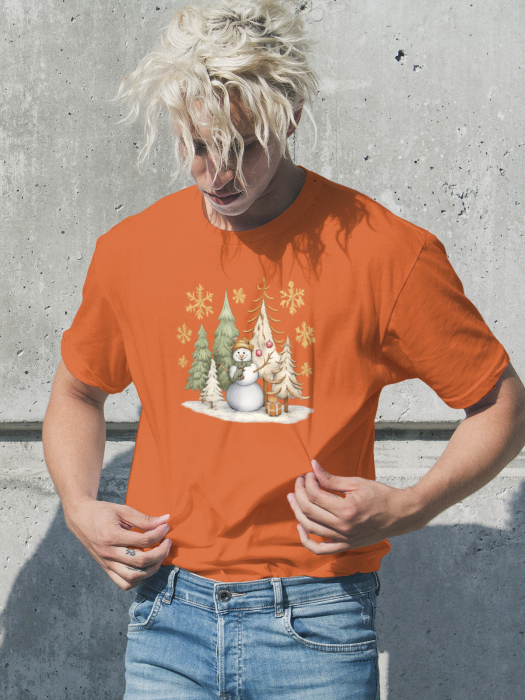 Tricou unisex 100% bumbac Colectia Christmas, sarbatori de Craciun [1]