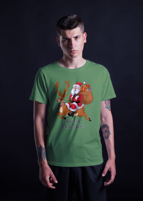 Tricou unisex 100% bumbac Colectia Christmas, sarbatori de Craciun [1]