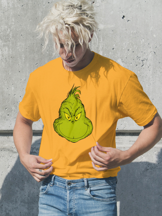 Tricou unisex 100% bumbac Colectia Grinch Christmas, sarbatori de Craciun [1]