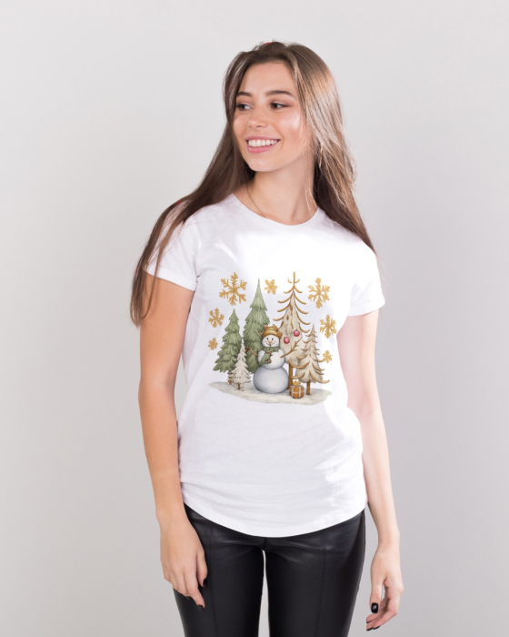 Tricou unisex 100% bumbac Colectia Christmas, sarbatori de Craciun [1]