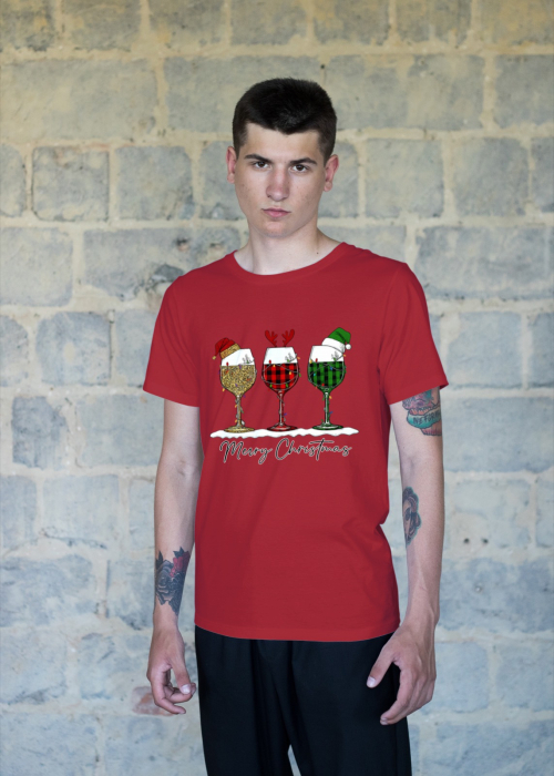 Tricou unisex 100% bumbac Colectia Christmas, sarbatori de Craciun [1]