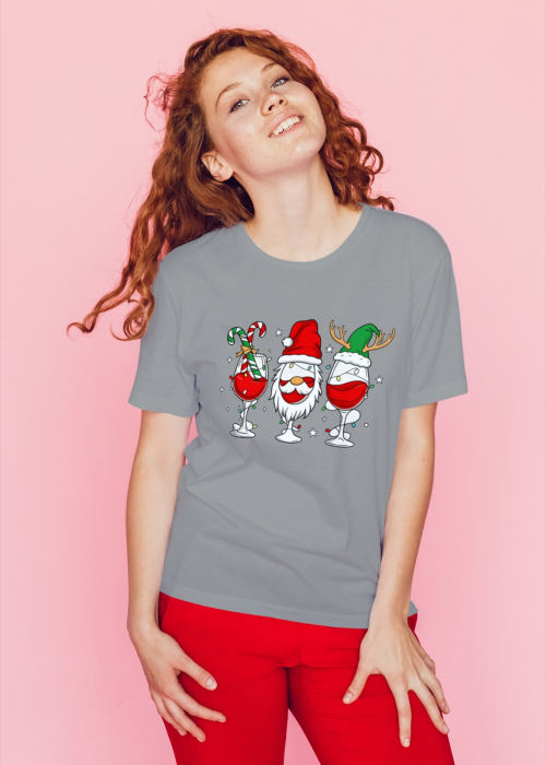 Tricou unisex 100% bumbac Colectia Christmas, sarbatori de Craciun [1]