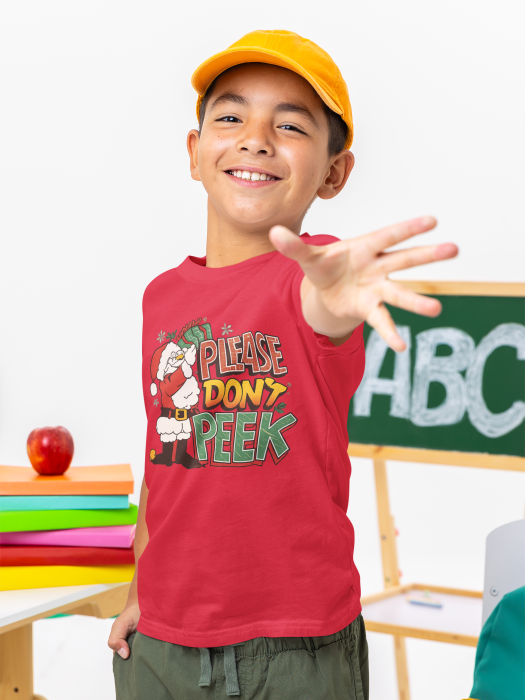 Tricou 100% bumbac unisex pentru copii Colectia Craciun – Modele pentru Baieti si Fete cu Grinch, Christmas si Personaje de Sarbatori [1]