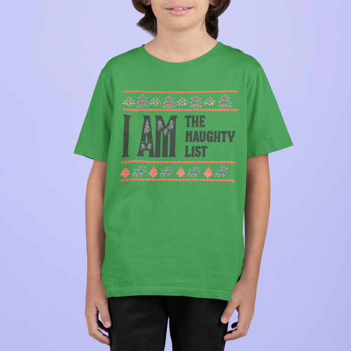 Tricou 100% bumbac unisex pentru copii Colectia Craciun – Modele pentru Baieti si Fete cu Grinch, Christmas si Personaje de Sarbatori [4]