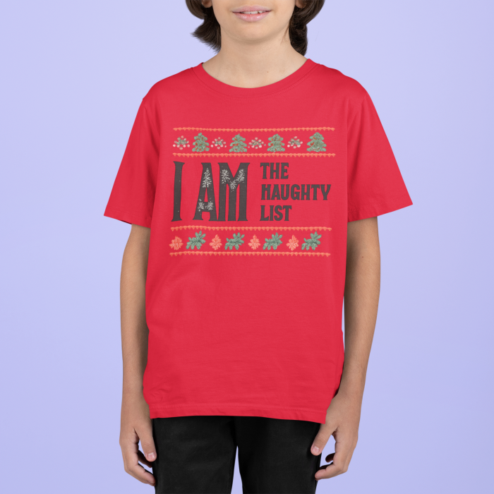 Tricou 100% bumbac unisex pentru copii Colectia Craciun – Modele pentru Baieti si Fete cu Grinch, Christmas si Personaje de Sarbatori [1]