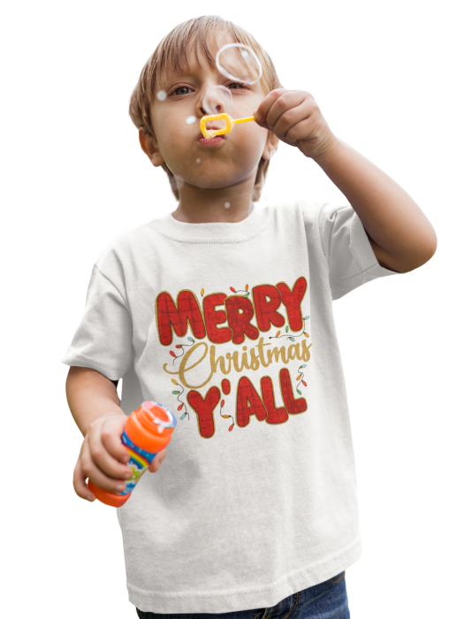 Tricou 100% bumbac unisex pentru copii Colectia Craciun – Modele pentru Baieti si Fete cu Grinch, Christmas si Personaje de Sarbatori [1]