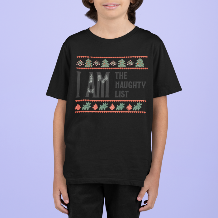 Tricou 100% bumbac unisex pentru copii Colectia Craciun – Modele pentru Baieti si Fete cu Grinch, Christmas si Personaje de Sarbatori [3]