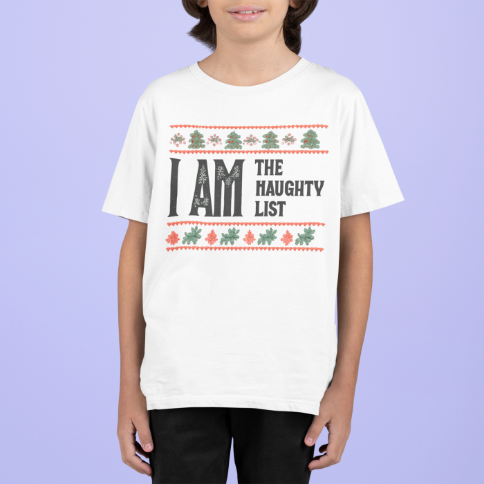 Tricou 100% bumbac unisex pentru copii Colectia Craciun – Modele pentru Baieti si Fete cu Grinch, Christmas si Personaje de Sarbatori [2]