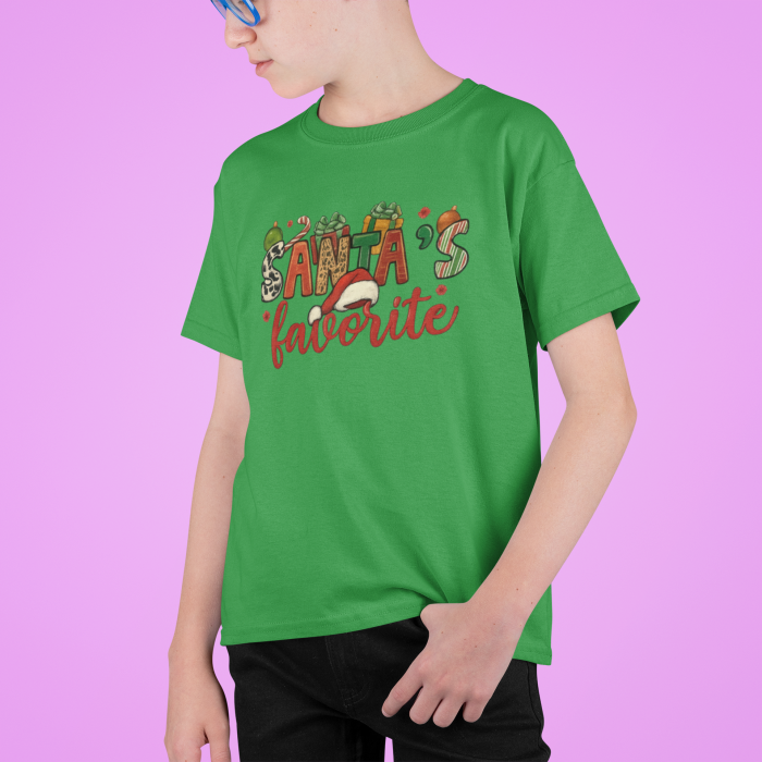 Tricou 100% bumbac unisex pentru copii Colectia Craciun – Modele pentru Baieti si Fete cu Grinch, Christmas si Personaje de Sarbatori [1]