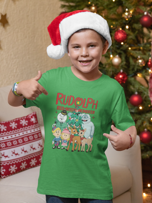 Tricou 100% bumbac unisex pentru copii Colectia Craciun – Modele pentru Baieti si Fete cu Grinch, Christmas si Personaje de Sarbatori [1]