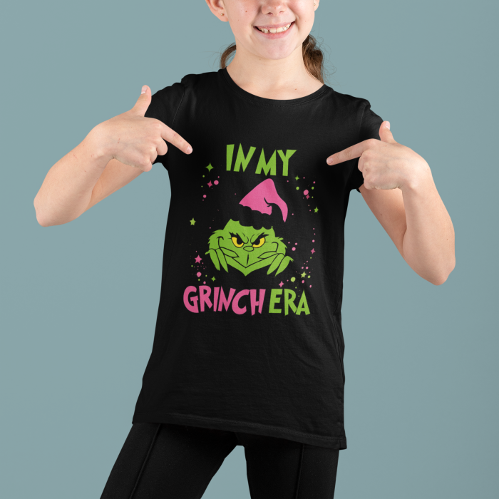 Tricou 100% bumbac unisex pentru copii Colectia Craciun – Modele pentru Baieti si Fete cu Grinch, Christmas si Personaje de Sarbatori [1]
