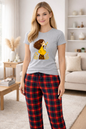 Pijamale - Pijamale dama din bumbac premium, pijama femei confortabila