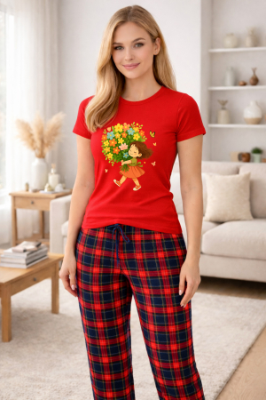 Pijamale - Pijamale dama din bumbac premium, pijama femei confortabila