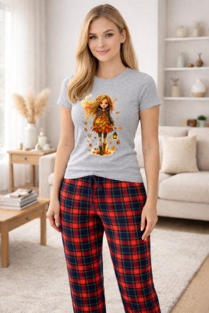 Pijamale - Pijamale dama din bumbac premium, pijama femei confortabila