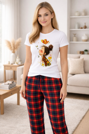 Pijamale - Pijamale dama din bumbac premium, pijama femei confortabila