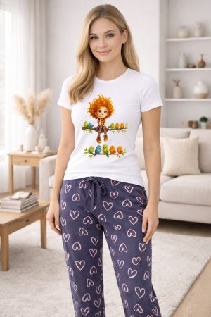 Pijamale - Pijamale dama din bumbac premium, pijama femei confortabila
