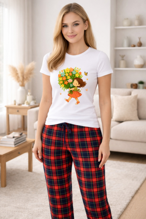 Pijamale - Pijamale dama din bumbac premium, pijama femei confortabila