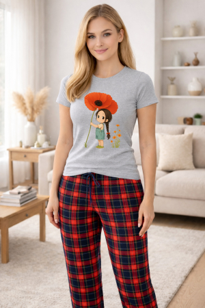 Pijamale - Pijamale dama din bumbac premium, pijama femei confortabila