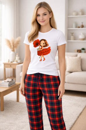 Pijamale - Pijamale dama din bumbac premium, pijama femei confortabila