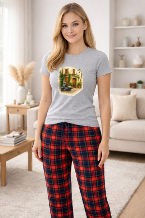 Pijamale - Pijamale dama din bumbac premium, pijama femei confortabila