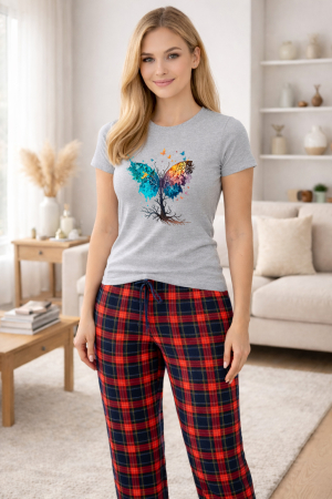 Pijamale - Pijamale dama din bumbac premium, pijama femei confortabila