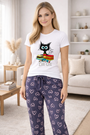 Pijamale - Pijamale dama din bumbac premium, pijama femei confortabila