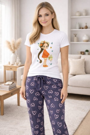 Pijamale - Pijamale dama din bumbac premium, pijama femei confortabila