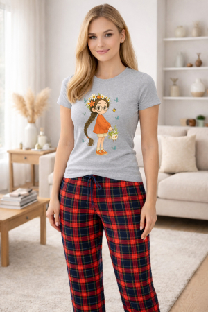 Pijamale - Pijamale dama din bumbac premium, pijama femei confortabila