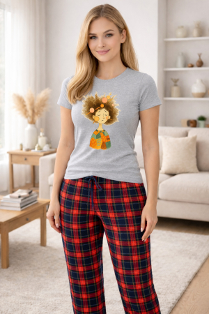 Pijamale - Pijamale dama din bumbac premium, pijama femei confortabila