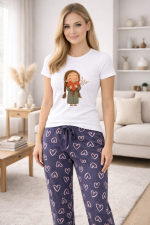Pijamale - Pijamale dama din bumbac premium, pijama femei confortabila