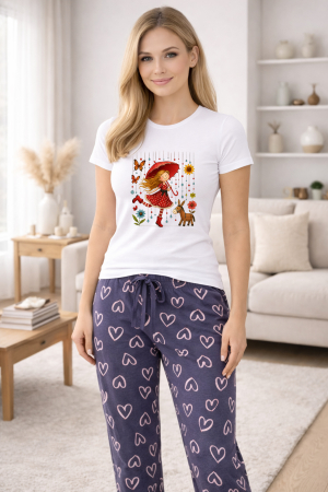 Pijamale - Pijamale dama din bumbac premium, pijama femei confortabila