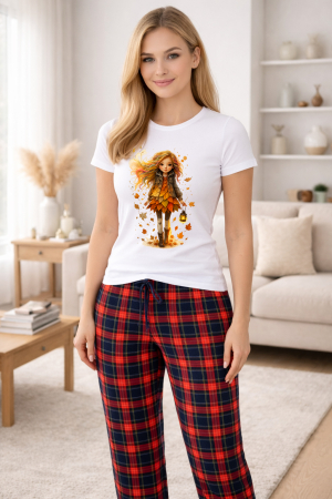 Pijamale - Pijamale dama din bumbac premium, pijama femei confortabila