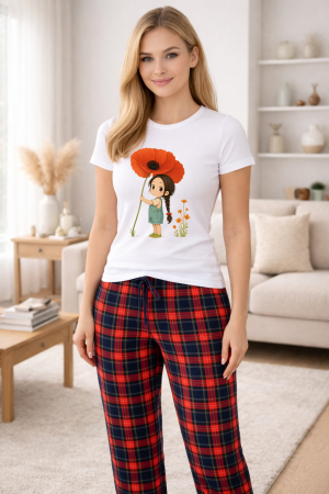 Pijamale - Pijamale dama din bumbac premium, pijama femei confortabila