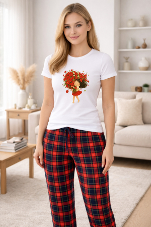 Pijamale - Pijamale dama din bumbac premium, pijama femei confortabila