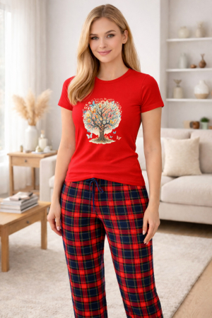 Pijamale - Pijamale dama din bumbac premium, pijama femei confortabila