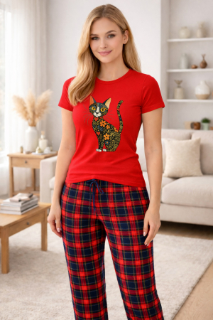 Pijamale - Pijamale dama din bumbac premium, pijama femei confortabila