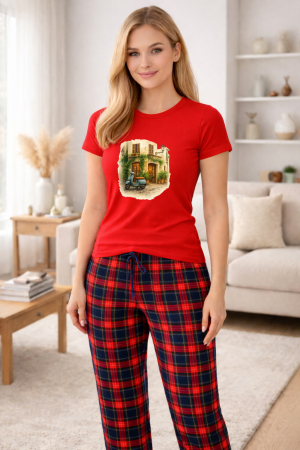 Pijamale - Pijamale dama din bumbac premium, pijama femei confortabila