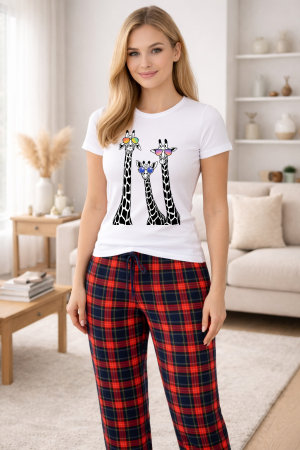 Pijamale - Pijamale dama din bumbac premium, pijama femei confortabila