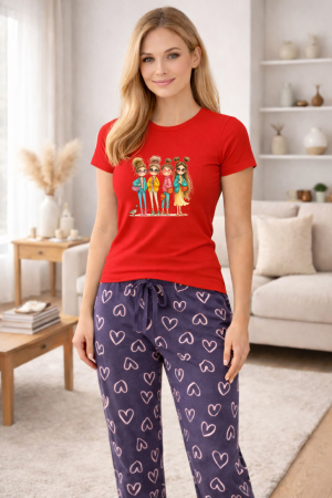 Pijamale - Pijamale dama din bumbac premium, pijama femei confortabila