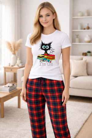 Pijamale - Pijamale dama din bumbac premium, pijama femei confortabila