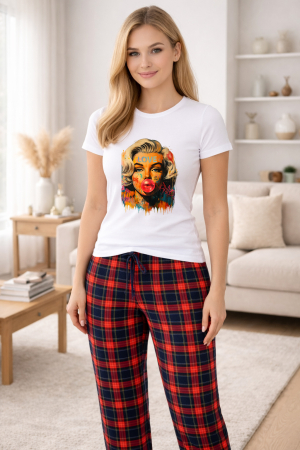 Pijamale - Pijamale dama din bumbac premium, pijama femei confortabila