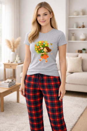 Pijamale - Pijamale dama din bumbac premium, pijama femei confortabila