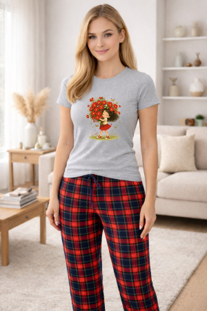 Pijamale - Pijamale dama din bumbac premium, pijama femei confortabila