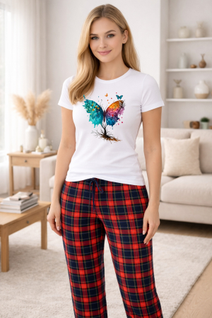 Pijamale - Pijamale dama din bumbac premium, pijama femei confortabila