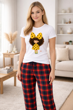 Pijamale - Pijamale dama din bumbac premium, pijama femei confortabila