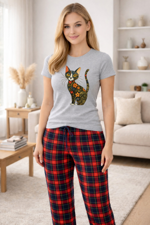 Pijamale - Pijamale dama din bumbac premium, pijama femei confortabila